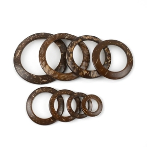 Deepeel CN206 15-50mm DIY Sewing Garment Accessories <strong>Coconut</strong> Ring Concentric Ring <strong>Coconut</strong> <strong>Shell</strong> <strong>Button</strong> Wooden Decorate <strong>Buttons</strong> - Product Image 1