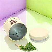 Boîte en étain personnalisable de 30g 50g, thé vert matcha de qualité cérémonielle, emballage en vrac