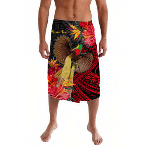 Abbigliamento Tribale Polinesiano Lavalava di Papua Nuova Guinea, Ie Faitaga, Moda <span class=keywords><strong>Sulu</strong></span> Siva Samoa per Uomo, Dropshipping - Product Image 3