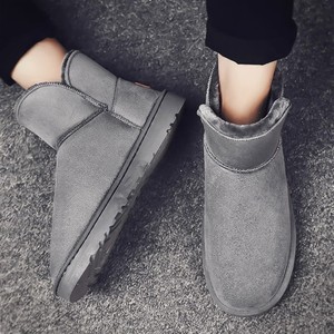 Sport Men Winter Snow Boots Ankle High Plush Lined Anti Slip Rubber Sole Faux Suede Round Toe Warm <b>Bootie</b> - Product Image 3