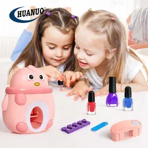 Kit de impressora de arte para unhas, kit de brinquedos laváveis de esmalte de unha, brinquedos para crianças