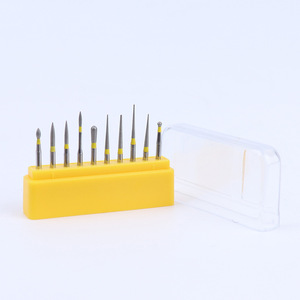 Juego de Fresas Dentales de Diamante, 10 Piezas, Herramientas de Preparación Dental de Alta Velocidad para Pulir Resina, Accesorios para Taladro Dental - Product Image 4