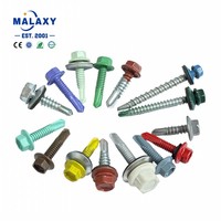 Chine zingué nickelé tête hexagonale vis auto-perceuse hexagonale acier au carbone/laiton/Bronze vis de toiture auto-perçage