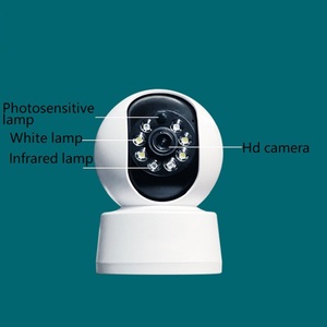 Cámara de seguridad interior para el hogar con rotación de 360 grados, videocámara inalámbrica de visión nocturna a todo Color, Mini cámara de vigilancia Wifi sin nube - Product Image 2