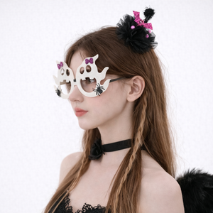 2025 disfraces de Halloween colgando malvado murciélago fantasma gafas accesorios para mujeres damas niñas truco o trato araña espeluznante banda para la cabeza - Product Image 4