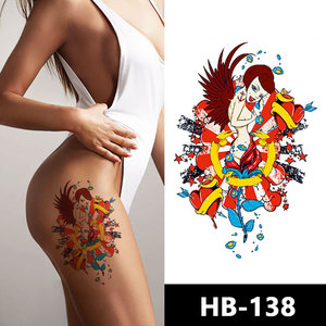 Autocollant de <span class=keywords><strong>tatouage</strong></span> temporaire imperméable personnalisé, motif de fleurs et d'animaux colorés, autocollant de <span class=keywords><strong>tatouage</strong></span> pour hommes et femmes - Product Image 5