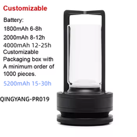 Lampe de table sans fil LED à commande tactile moderne et simple OEM avec recharge USB Type-C pour une utilisation en extérieur et dans les restaurants