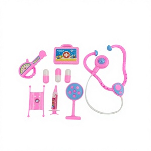 Trousse de premiers secours en plastique, <span class=keywords><strong>jouet</strong></span> de <span class=keywords><strong>docteur</strong></span> pour garçons et filles de 4 à 6 ans, jeu de simulation de maison de jeu, valise de voyage, outils médicaux - Product Image 1