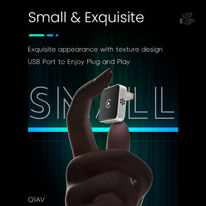 Adaptateur sans fil CarPlay USB noir, adaptateur Android Auto 2 en 1, type C, avec trous d'aération - Product Image 2