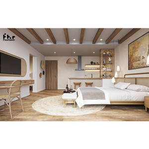 Dubai Diseño de lujo Moderno 5 estrellas King Size Cama de madera Muebles completos personalizados Juego de dormitorio - Product Image 2