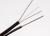 Cable de caída con 7 cables de acero trenzado Gjyxfch/gjyxch G57a1 Cable de fibra óptica 2 4 8 12 24 núcleos Cable de caída 1 núcleo 1 acero 1km