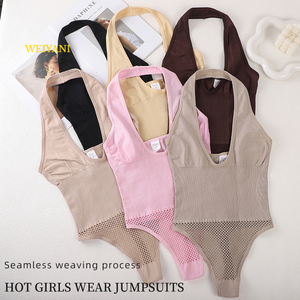 Da donna senza maniche profondo scollo <span class=keywords><strong>a</strong></span> V con corsetto <span class=keywords><strong>a</strong></span> canotta Slim Fit estivo senza schienale <span class=keywords><strong>body</strong></span> bodystocking <span class=keywords><strong>a</strong></span> <span class=keywords><strong>rete</strong></span> - Product Image 4