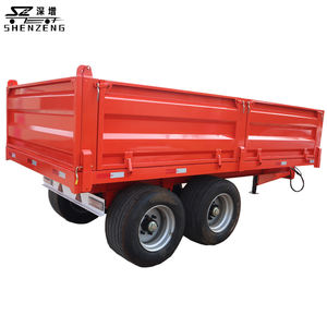 Tandem Kipper 10 toneladas de volquete Tandem Trailer Tipper Hoe Lift Trailer - Product Image 6