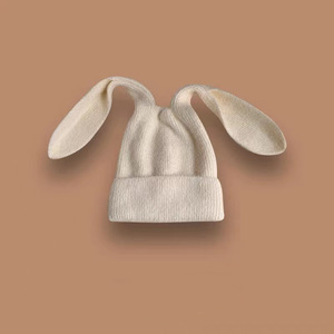 Dễ Thương Ngoài Trời Len Đàn Hồi Mùa Đông Vui Hat Fluffy Beanies <span class=keywords><strong>Cap</strong></span> Ấm Đan Crochet Tùy Chỉnh Thỏ Bunny Tai <span class=keywords><strong>Beanie</strong></span> - Product Image 5
