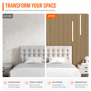 Panneaux acoustiques MDF personnalisés à finition rainurée pour <span class=keywords><strong>la</strong></span> réduction <span class=keywords><strong>du</strong></span> <span class=keywords><strong>bruit</strong></span> et le traitement des murs <span class=keywords><strong>dans</strong></span> les bureaux, salles de classe, restaurants et espaces de théâtre - Product Image 4