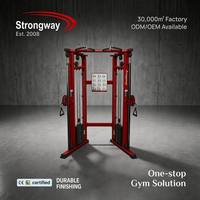 Équipement de musculation commercial, appareil multifonctionnel, système de poulies à double réglage, câble croisé, fer, certifié CE, Strongway