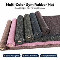 Tapis en caoutchouc personnalisable résistant à l'usure, absorbant les chocs, imperméable, pour sol de salle de sport, zone de musculation