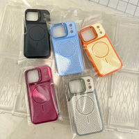Coque de téléphone avec support magnétique, dissipation thermique, antichoc, en TPU, avec support d'objectif en métal pour iPhone Samsung S26 ULTRA