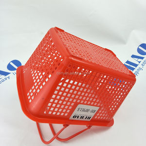 RH-BPH15 350*255*200mm 15L Mini-Korb Rote Farbe Kleiner Kunststoff-Einkaufs korb - Product Image 5