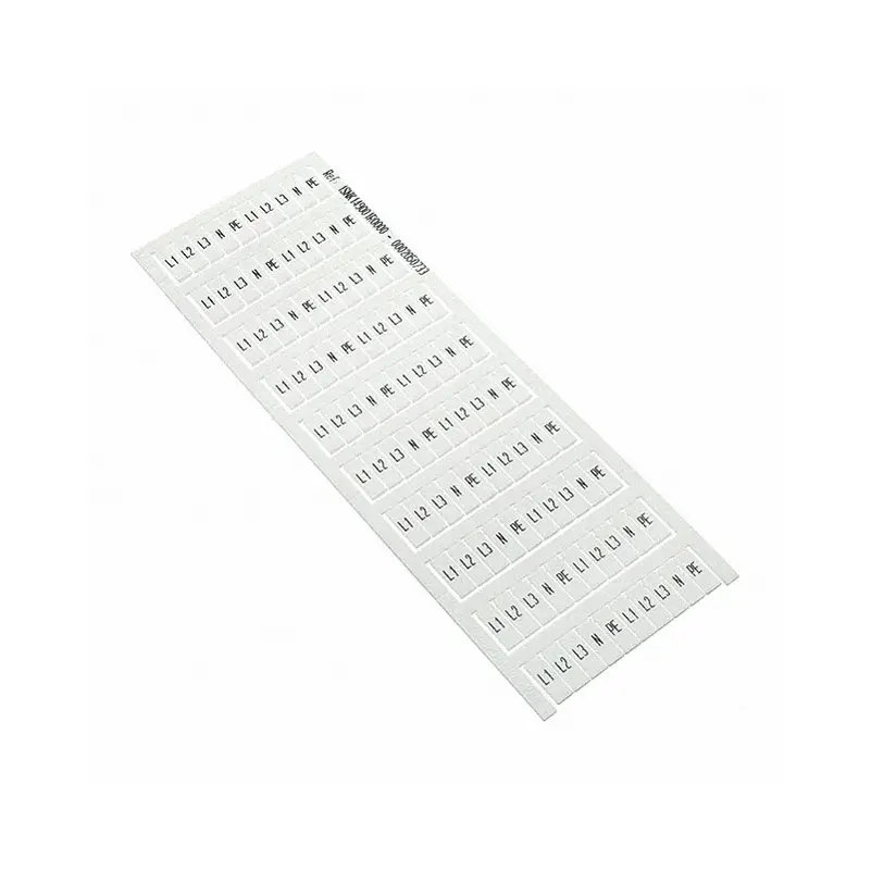 Original Supplier 1SNK149001R0000 Terminal Block Marker Strips L1 L2 N PE Label Snap In 5.20mm For SNK Series 1SNK149001R