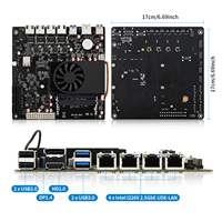 CWWK M12 N6005 NAS-Mainboard mit 6 Einschüben, 4 x 2,5GbE i226V LAN, 2 x M.2 NVMe, 6 x SATA3.0, DDR4, Homelab Mini-ITX-Mainboard