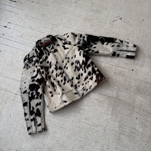 Áo khoác da bomber da bò in hình động vật sang trọng thiết kế riêng phong cách đường phố dành cho nam - Product Image 2