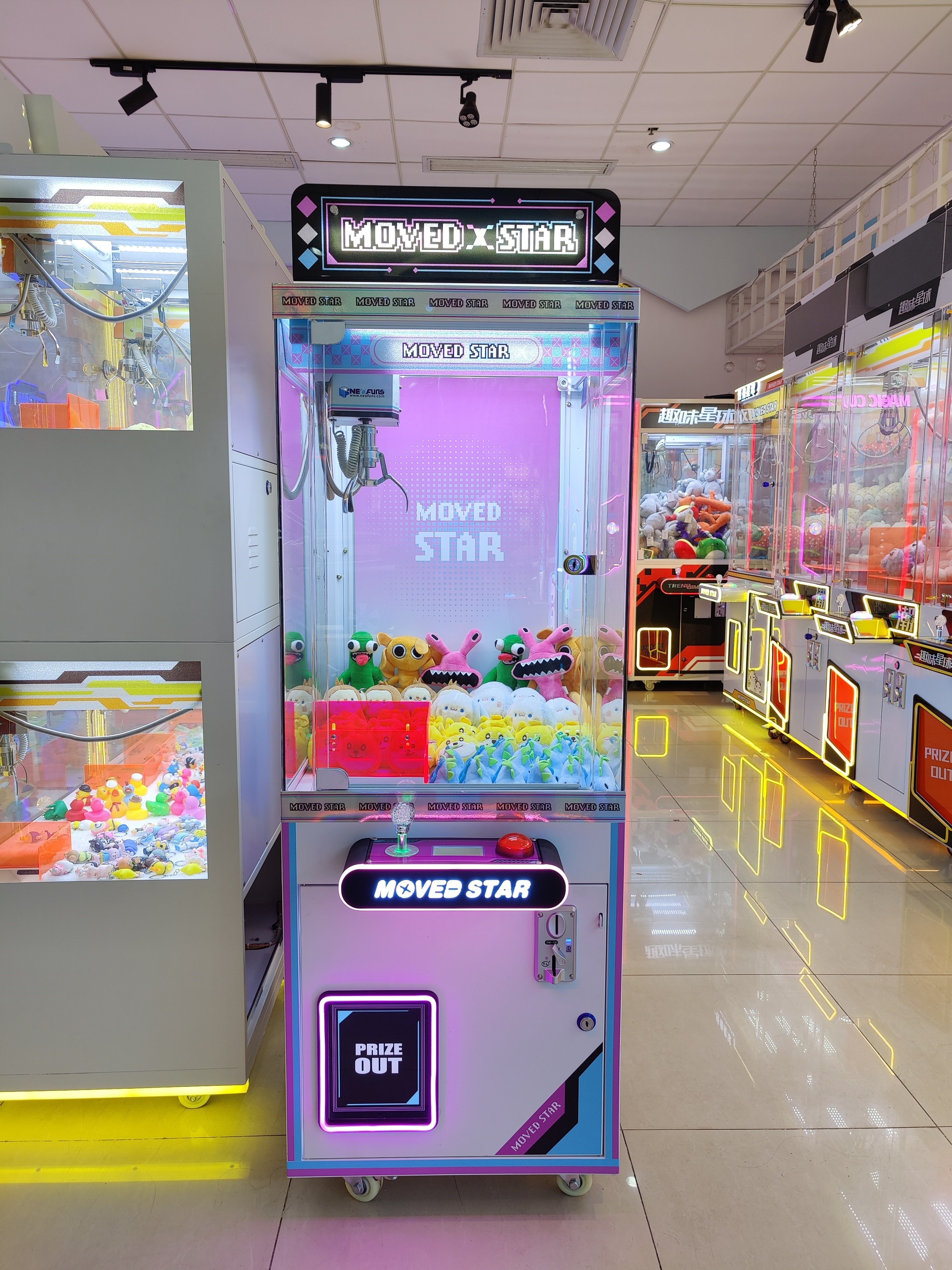 Doll Machine Neofuns 21-Inch Mini Claw Machine Small Metal Chassis Coin-Operated ...