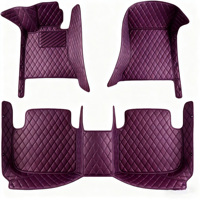 Tapis Nappa en forme de diamant à double ligne de vente chaude adapté à divers modèles de voiture, facile à installer détachable et facile à nettoyer