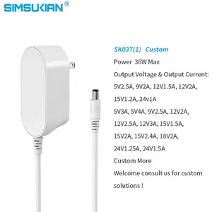 Fonte de alimentação portátil adaptador 6 v 24v 12 volts 12 v 5v 2a adaptador de alimentação 24vdc