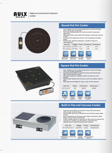 2026 Cuisinière à <span class=keywords><strong>induction</strong></span> de bureau en céramique à brûleur unique Cuisinière plate concave en acier inoxydable pour hôtels Source d'alimentation électrique - Product Image 5