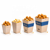 Boîtes à frites en papier kraft jetables, impression personnalisée, cornets à frites à emporter, contenants pour poulet frit, restauration rapide