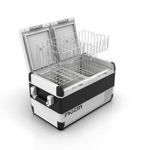 Refrigerador de compresor AC DC, congelador portátil <span class=keywords><strong>grande</strong></span>, 75L 95L, refrigerador de coche de Control Dual de doble temperatura para 4x4 RV Camping - Product Image 4