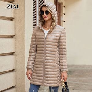 Vente en gros Mode féminine <span class=keywords><strong>Manteau</strong></span> bouffant mince imperméable <span class=keywords><strong>mi</strong></span>-<span class=keywords><strong>long</strong></span> Veste bouffante brillante <span class=keywords><strong>Manteau</strong></span> bouffant léger à capuche amovible - Product Image 4