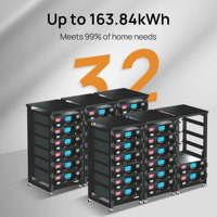 Baterai Lithium Semi-solid State LiFePO4 51.2V 100Ah untuk Penyimpanan Energi Surya Rumah Tangga Bluetooth/CAN/RS232/RS485/WiFi Casing Logam
