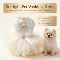 Robe de princesse pour chienne, jupe tutu en dentelle, costume de mariée pour chien, robe de mariage pour chien pour anniversaire