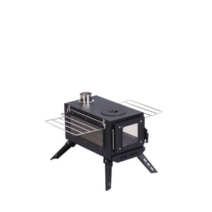 Mini poêle à bois pliable de camping avec fenêtre de visualisation du feu, poêle de chauffage portable pour tente et voyage en extérieur - Product Image 4