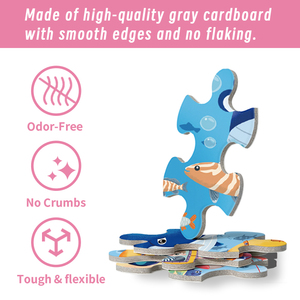 Rompecabezas de Animales Marinos Personalizados Premium de 100 Piezas, Corte por Chorro de Agua, Madera de Pino, Revestimiento Mate Antideslizante, OEM, Venta al por Mayor, Decoración del <span class=keywords><strong>Hogar</strong></span>, Juguetes, Juegos - Product Image 3