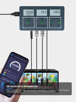 Ph-mètre numérique Tuya Wifi 8-en-1 et compteur de salinité pour plantes hydroponiques de jardin OEM