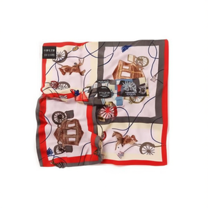 Carriage Petit foulard carré 70x70Cm FULARES Accessoire de mode pour femme - Product Image 1