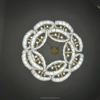 Lustre de Luxe Moderne en Cristal pour Salle à Manger, Décoration d'Intérieur, Luminaire de Villa, Luminaire de Salon