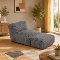 Canapé modulaire OEM/ODM pliable en velours, design moderne, avec rembourrage en mousse haute densité, pour appartement