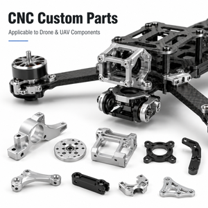 Custom CNC Milling & Turning Services for Aluminum and Stainless Steel <b>Drone</b> Motor Housing Parts - Product Image 2