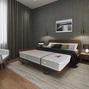 Rollaway Extra <strong>Guest</strong> Standing <strong>Bed</strong> Black Foldable Mobile 20cm Spring Mattress Vertical Metal Modern Hotel Bedroom 1pc Direct - Product Image 3