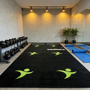 Tapis personnalisé pour événements, ignifuge, 100% nylon, design doux, avec envers antidérapant, facile à emballer, jacquard, fabriqué à la machine, 4m XY-YH - Product Image 1