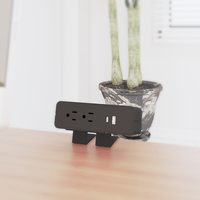 Module de prise de courant USB pour bureau moderne OMNI, avec pince de fixation, 2 prises, charge rapide PD 65W, protection contre les surtensions, double moniteur