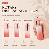 Flacon pompe airless carré pour emballage cosmétique sous vide 15ml 30ml 50ml, flacon pour crème et sérum de soin, OEM ODM, logo personnalisé