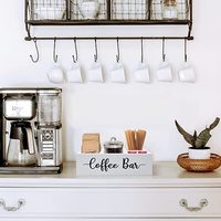 Boîte de rangement en bois avec logo personnalisé et 3 compartiments divisés Petit emballage cadeau à usage domestique pour l'organisation des tasses à café