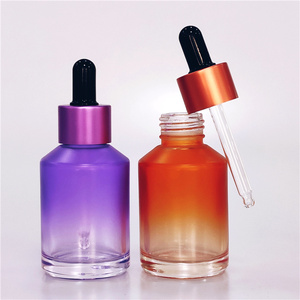 Flacon compte gouttes en verre, bleu, mat givré, orange, transparent, noir et vert, à épaule, sérum 15ml, 30 ml, 60ml, 100ml, 120ml, 2 pièces - Product Image 6