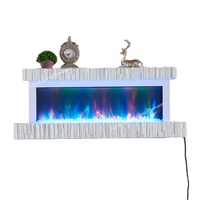 Cheminée électrique murale à 3 faces au design moderne avec cristaux de diamant éclatants, vente en gros du fabricant