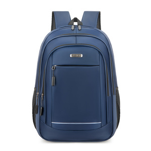 <b>Student</b> <b>Backpack</b> 15 Inches Blue Solid Color Unisex Everyday Use - Product Image 1